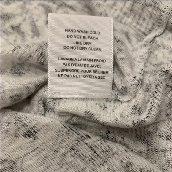 Joie Nasa Linen Short Sleeve Tee Shirt Black White - Picture 11 of 13